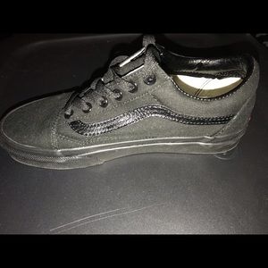 Size 6 in women’s All Black Vans
